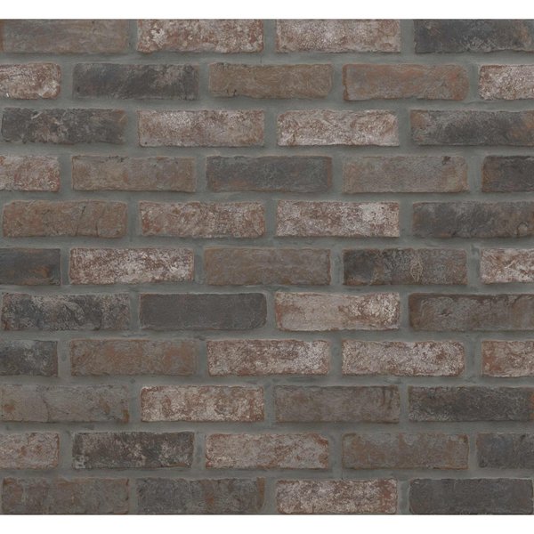 Msi BrickStaks Noble Red Clay Brick 10.5 in. W x 28 in. L Mosaic Sheet Wall Tile, 5PK ZOR-MD-0506